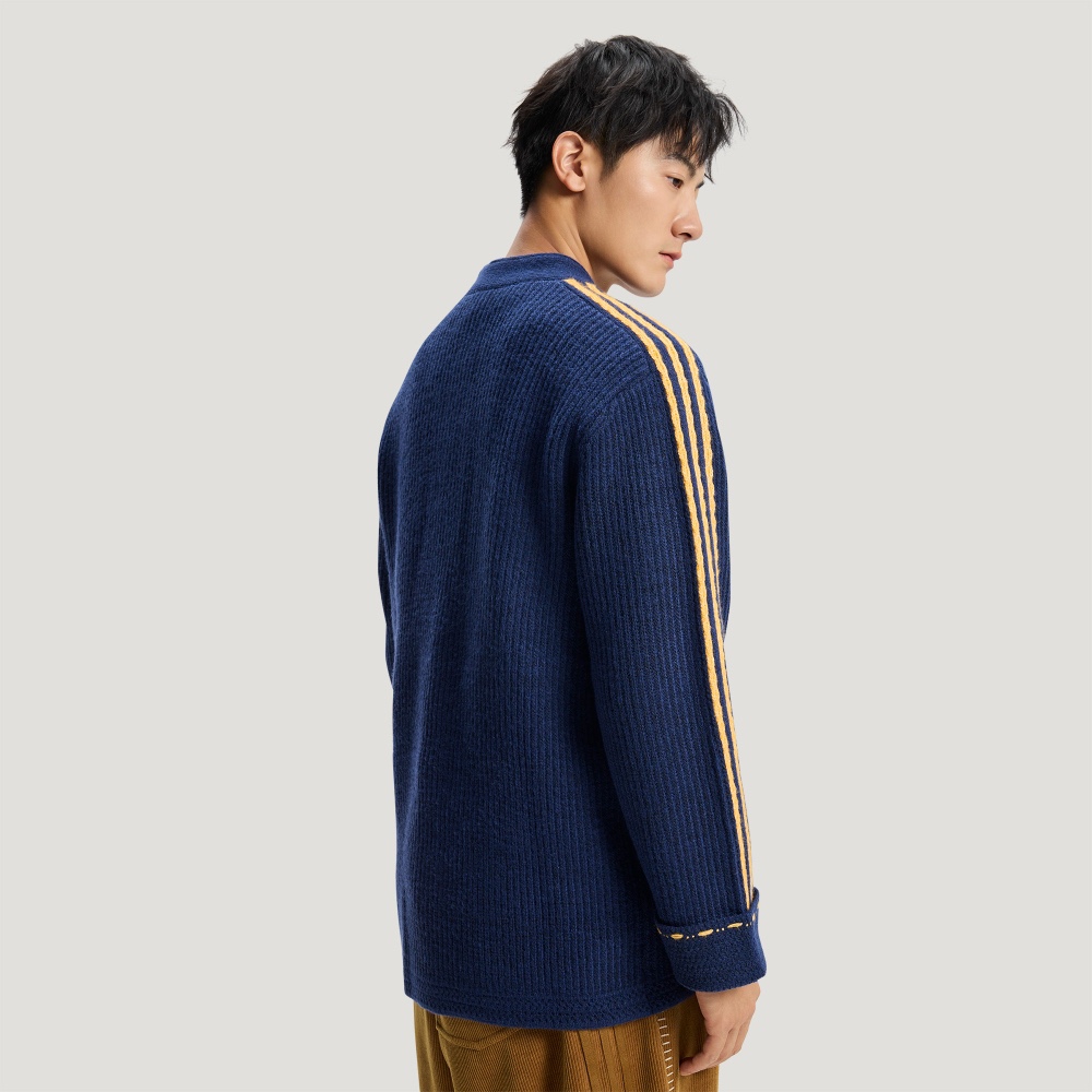 adidas CNY 2026 Tang Style Knitted Cardigan/Jacket (Blue)