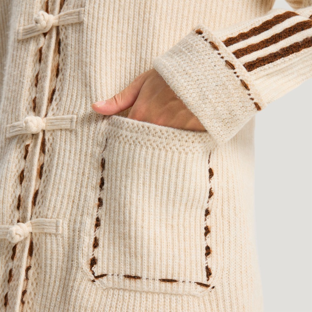 adidas CNY 2026 Tang Style Knitted Cardigan/Jacket (Oat)