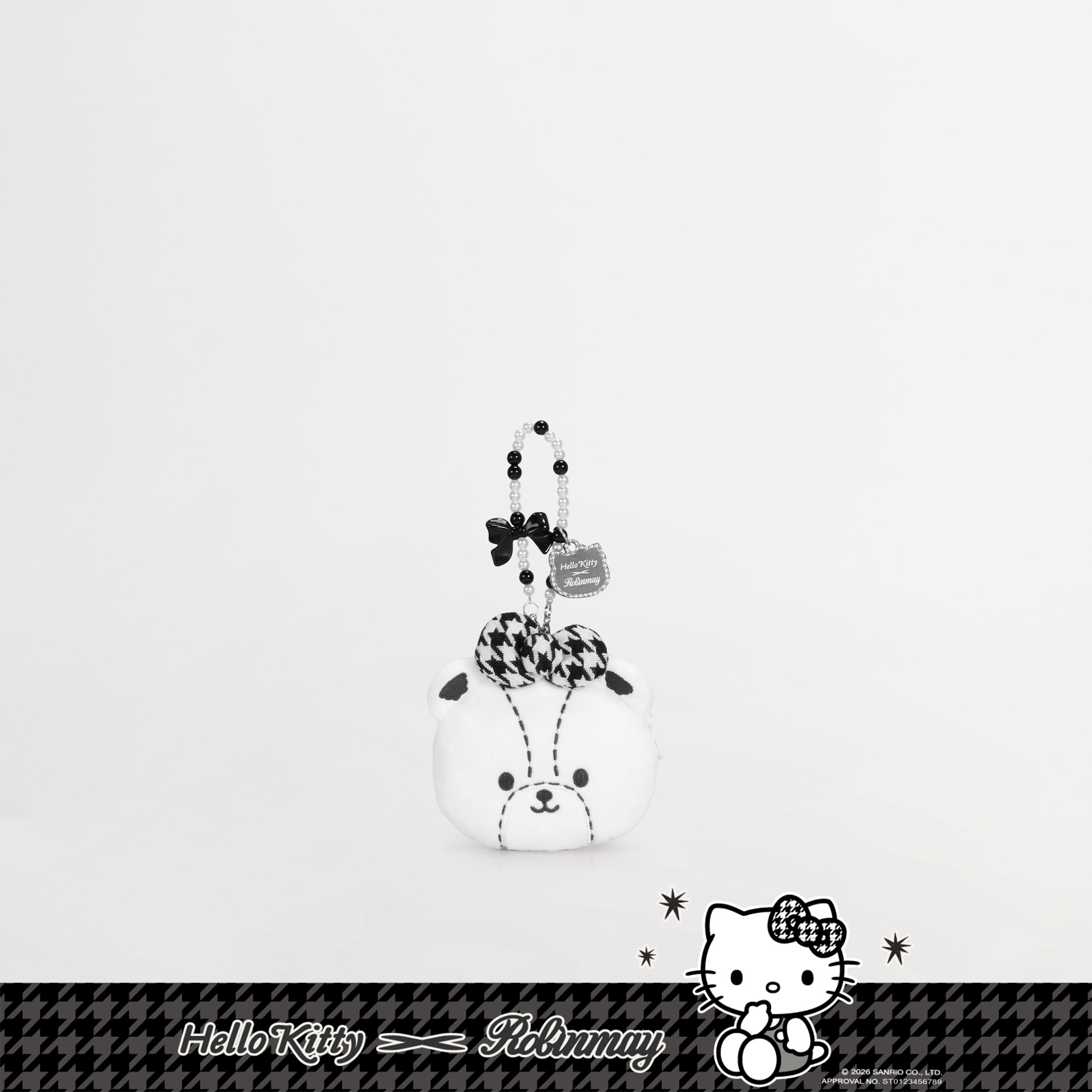 RM x Sanrio Houndstooth - Tiny Chum Coin Pouch