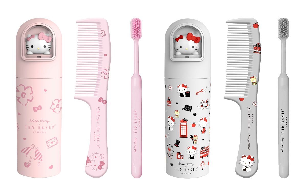 Hello Kitty x Ted Baker - Comb & Toothbrush Travel set (2 colors)