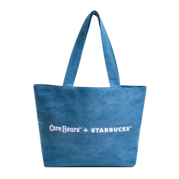 Starbucks x CARE BEARS Grumpy Bear Denim Tote