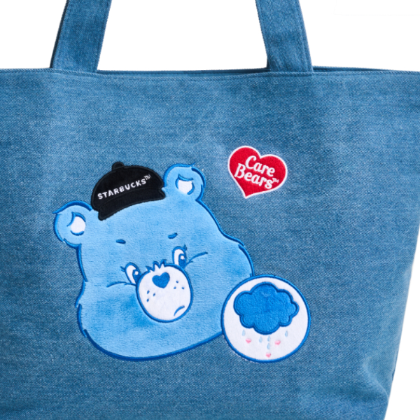 Starbucks x CARE BEARS Grumpy Bear Denim Tote