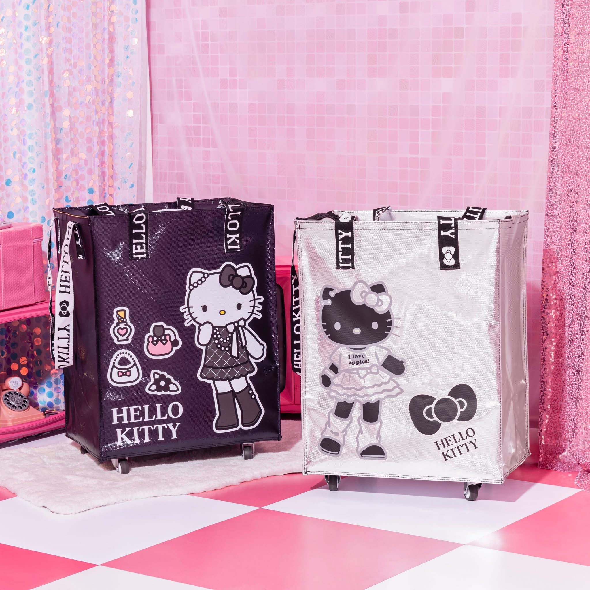 Hello Kitty x Long Legs - Trolley shopping bag with wheels