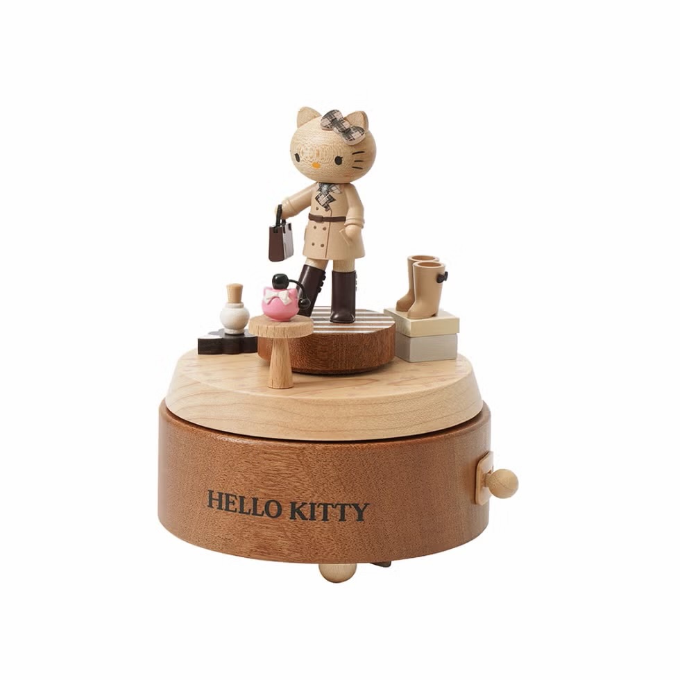 Hello Kitty x Long Legs - Wooden Musical Box