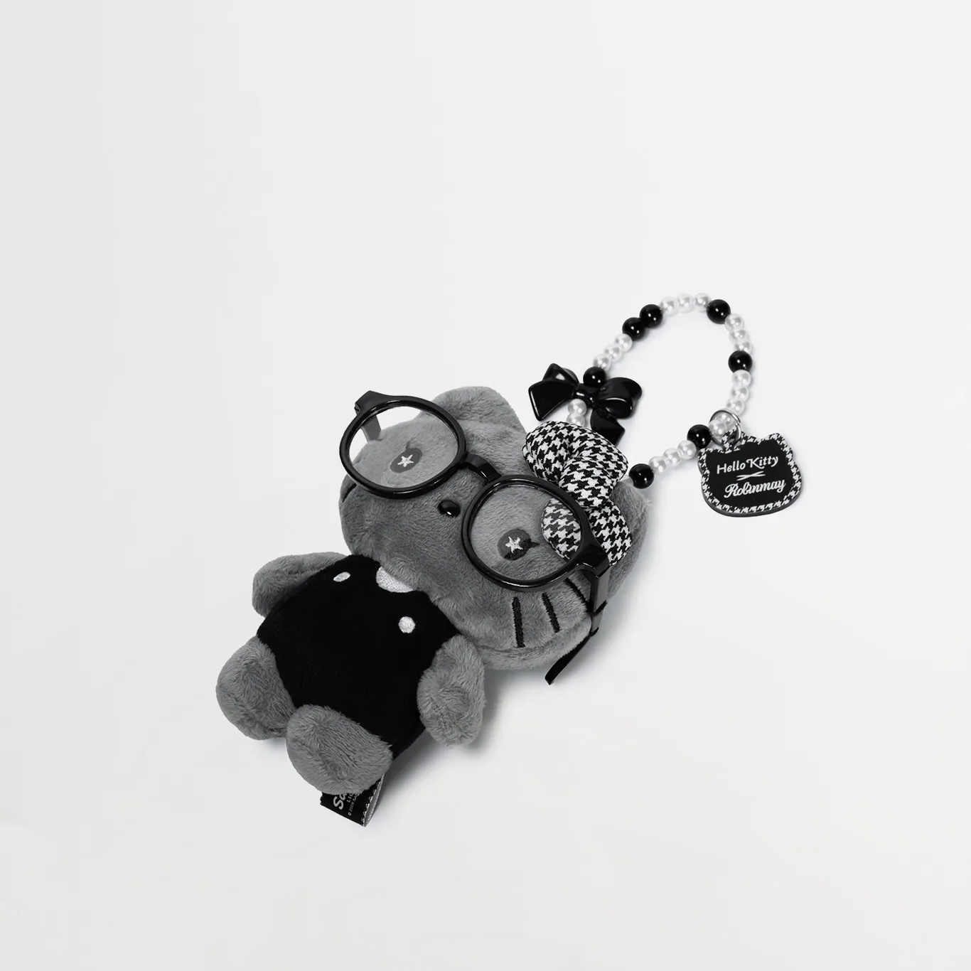 RM x Sanrio Houndstooth - Grey Hello Kitty with spectacles