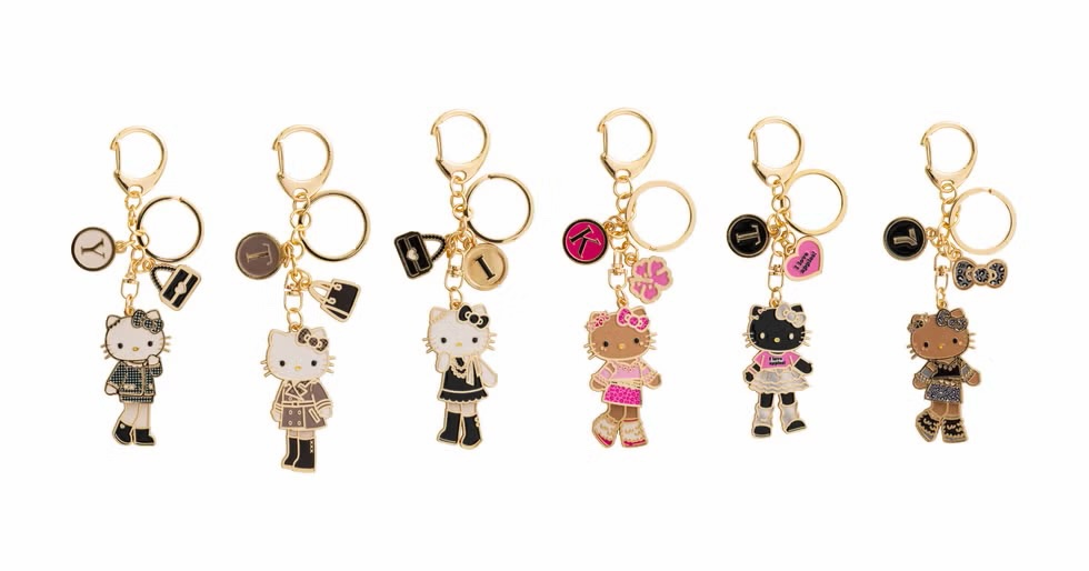 Hello Kitty x Long Legs - Set of 6 keychains 