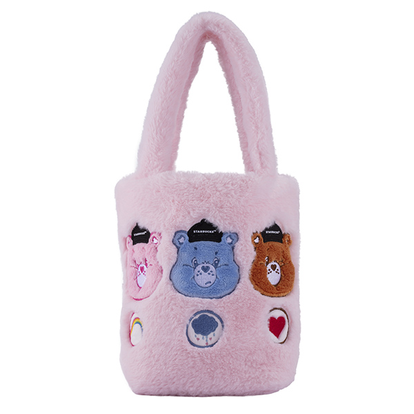 Starbucks x CARE BEARS Pink maomao carrier with heart charm