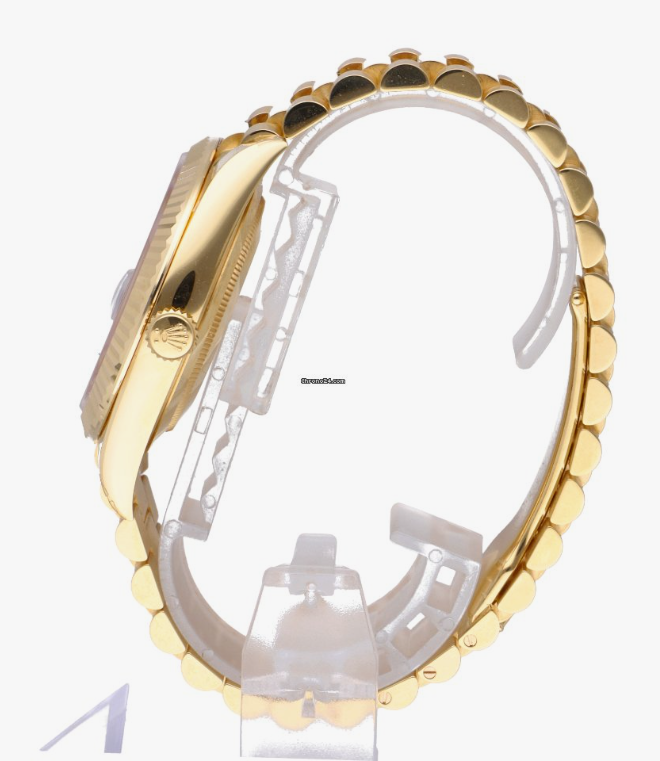 Rolex Day-Date 40 Presidential dial, Fluted Bezel, President bracelet, 2022 model Yellow gold Watch 228238-0004