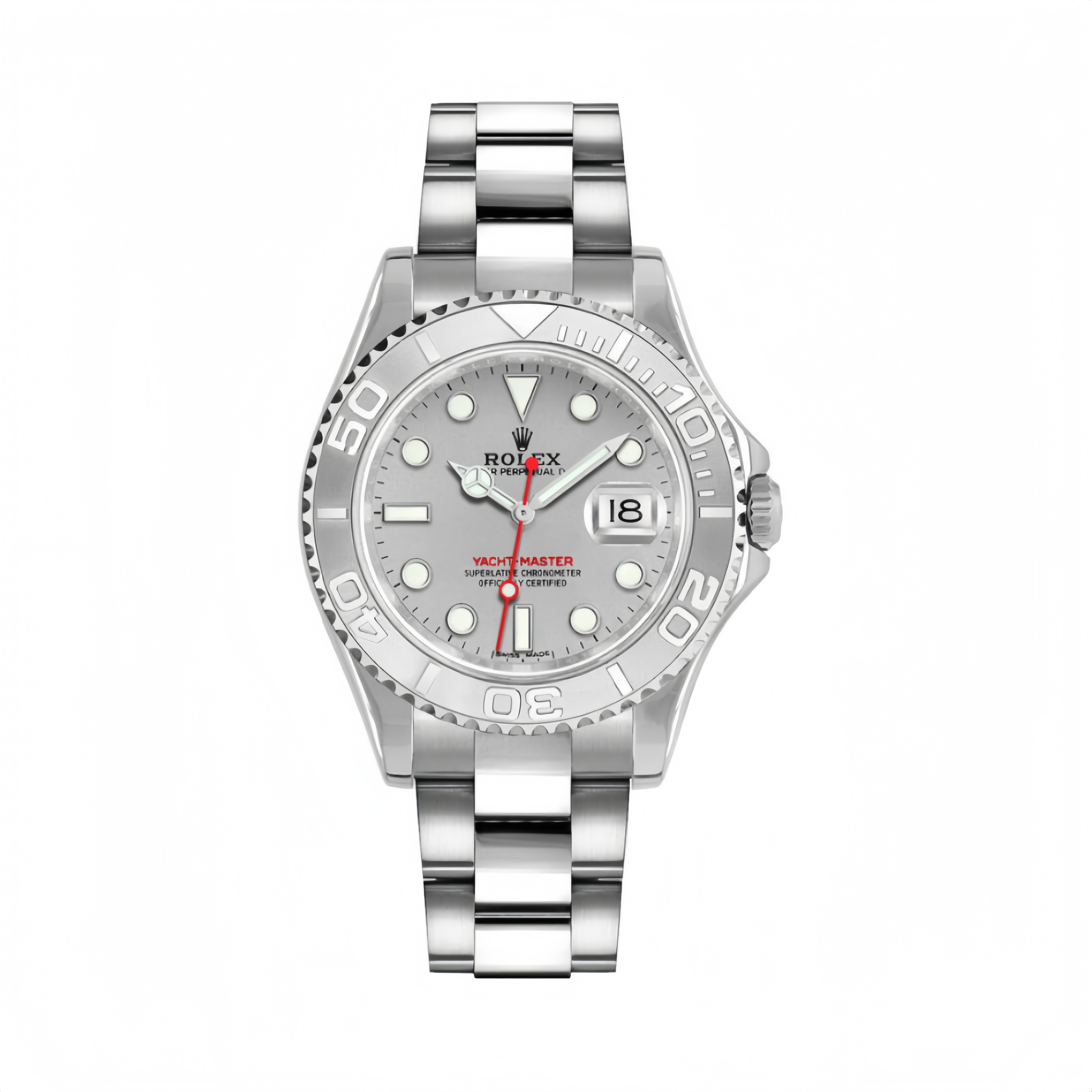 Rolex Yacht-Master 35 Stainless Steel Women's Luxury Watch 168622-0004