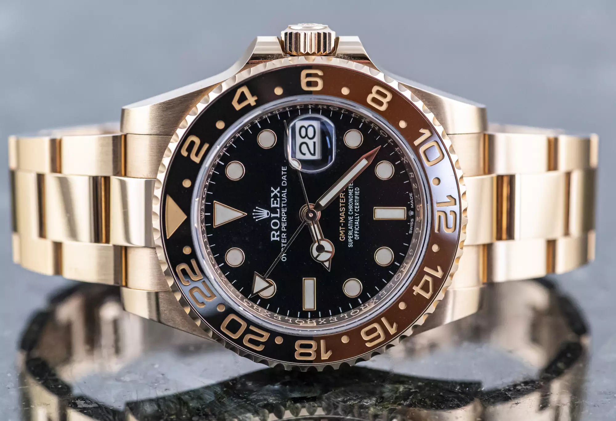 Rolex GMT-Master II Root Beer Rose Gold 126715CHNR-0001