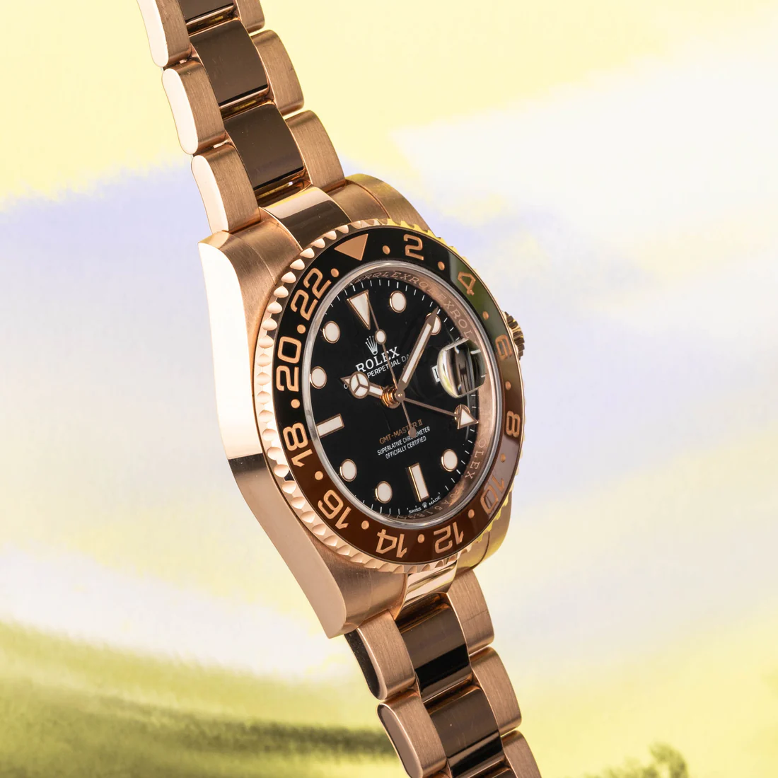 Rolex GMT-Master II Root Beer Rose Gold 126715CHNR-0001