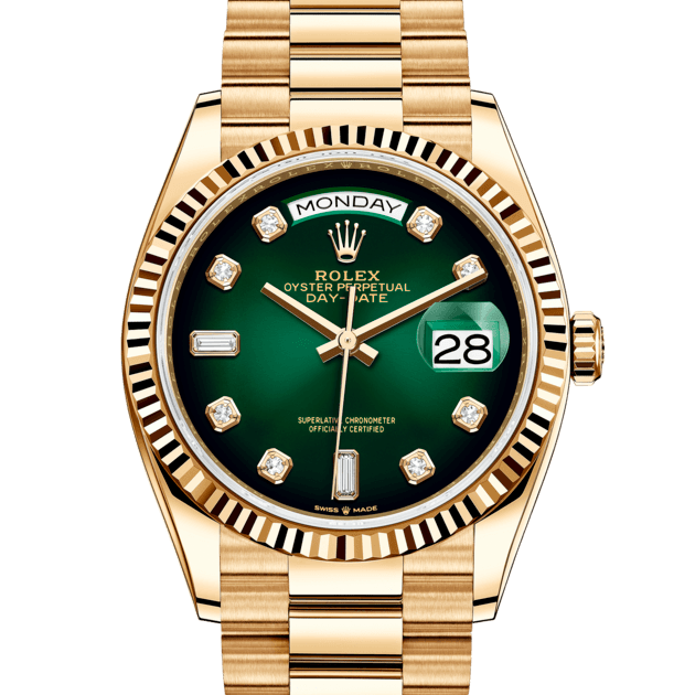 Rolex 128238 Day-Date Green ombre - New