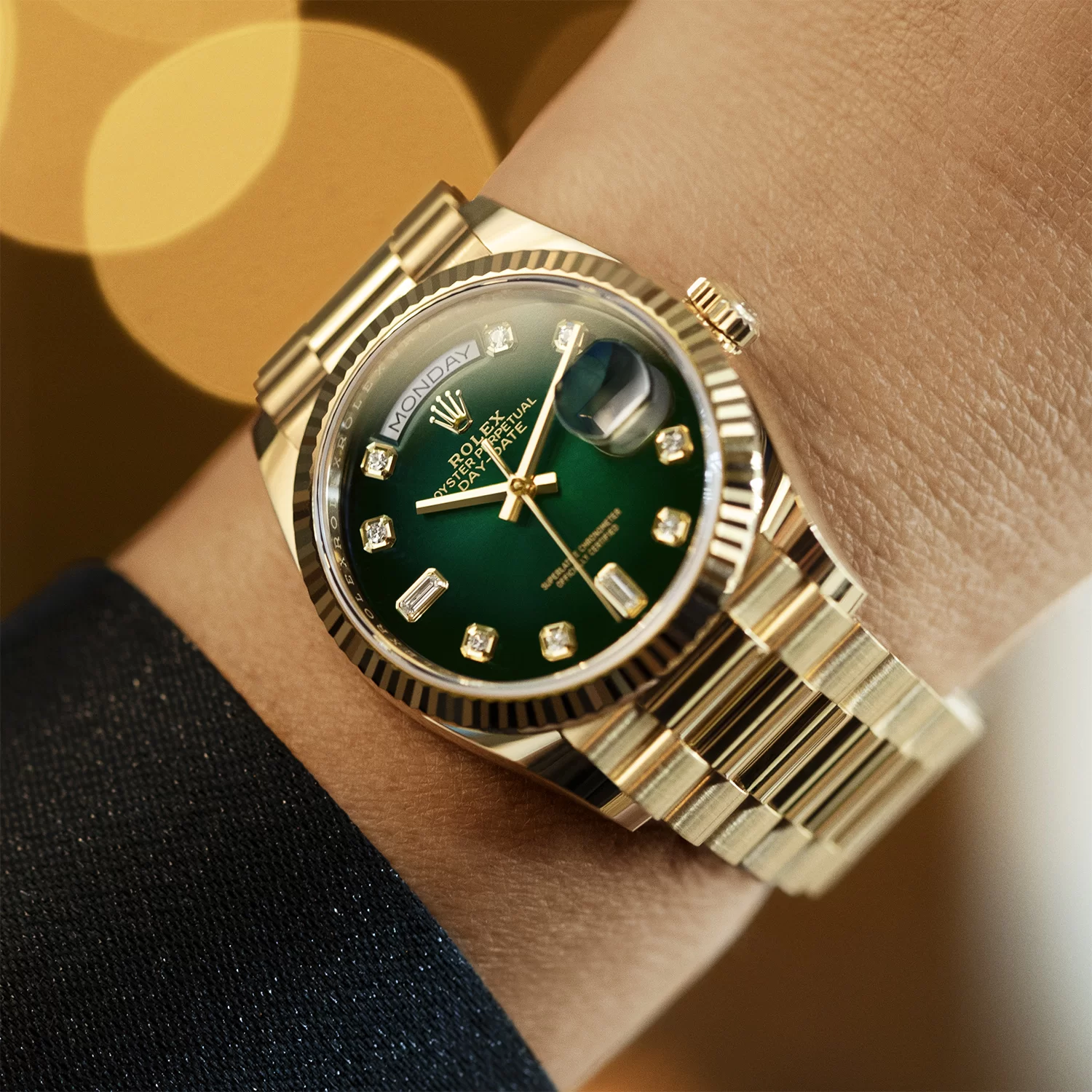 Rolex 128238 Day-Date Green ombre - New