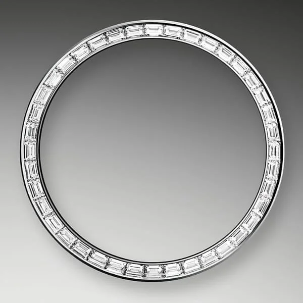 Rolex Day-Date 40 Presidential Black dial, Diamond Bezel, President bracelet, White gold Watch