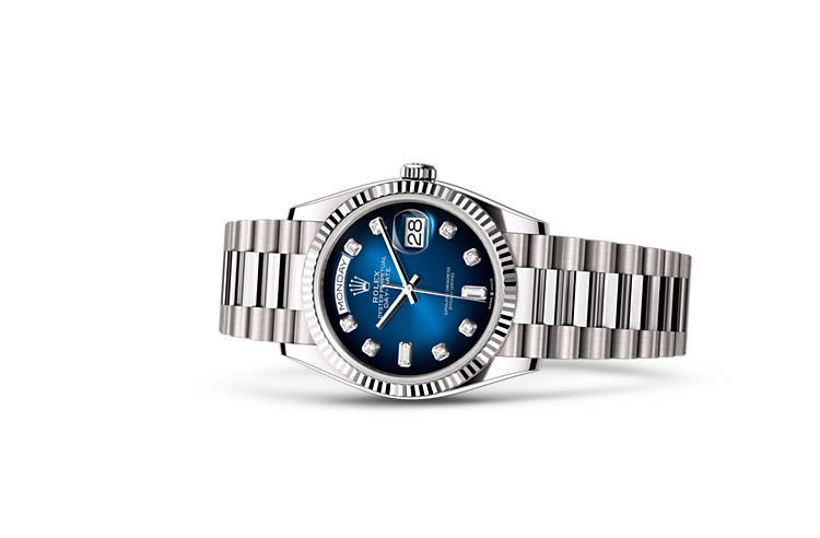 Rolex 128239 Day-Date Blue ombré w/D - New