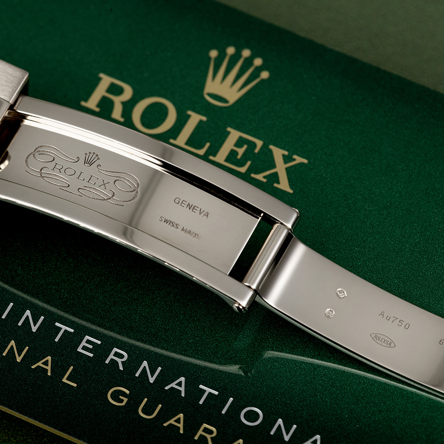【National Day Clearance❤Today only 499】Rolex Daytona White Gold Black Dial Oysterflex Strap 116519LN-0025 Unworn