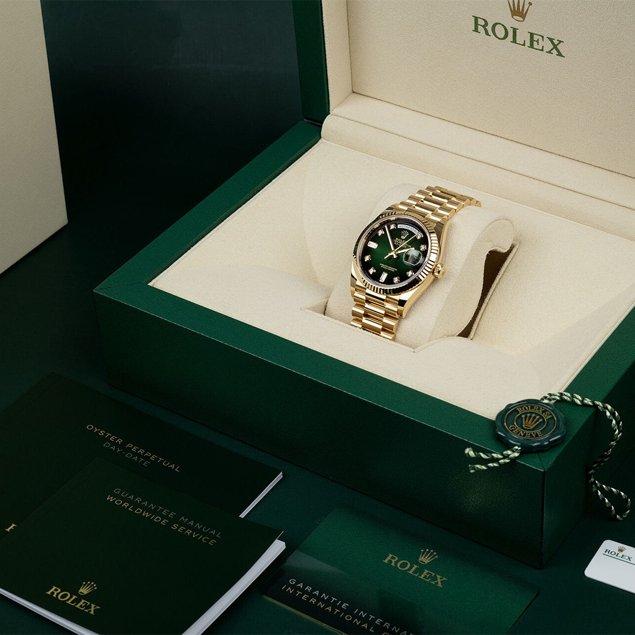 Rolex 128238 Day-Date Green ombre - New