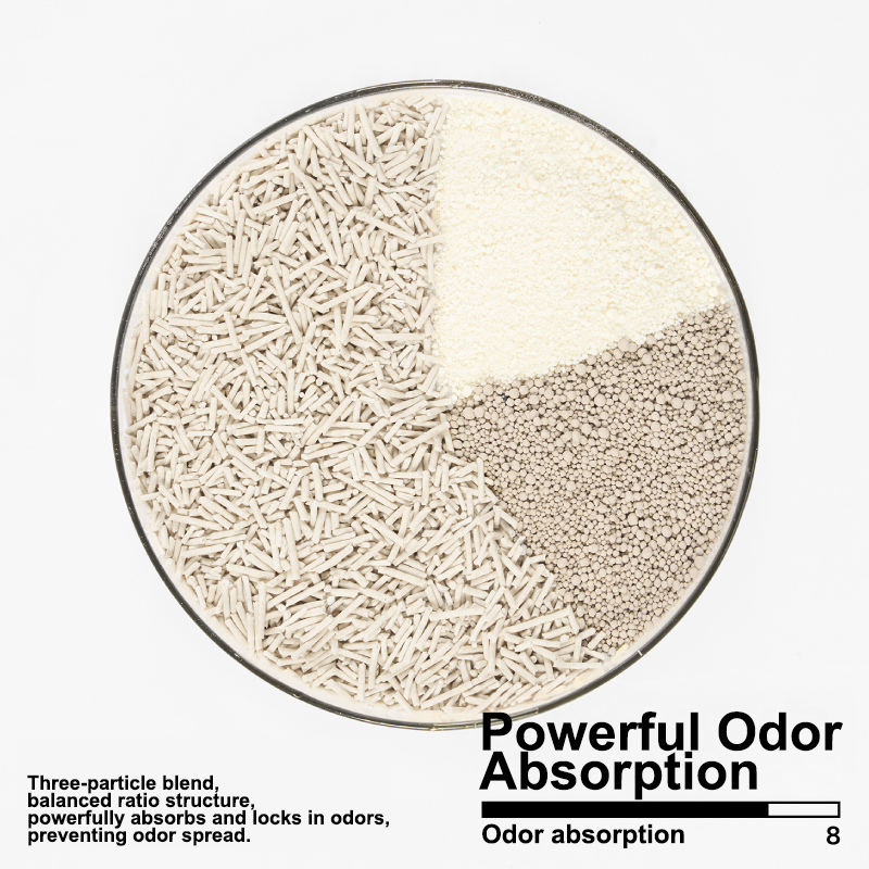 3-in-1 Mixed Cat Litter (Cassava, Tofu, Bentonite Clay)