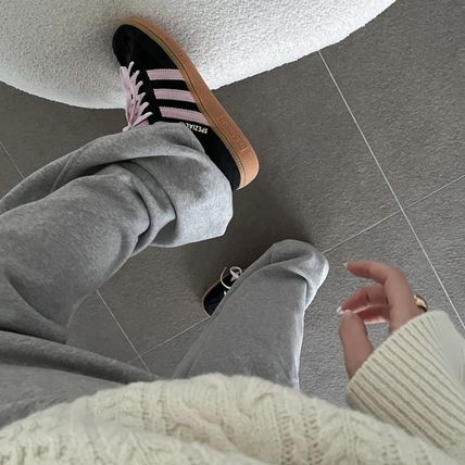 adidas スニーカー 【関税-送料込み】ADIDAS W HANDBALL SPZL BLACK PINK IE5897(14)