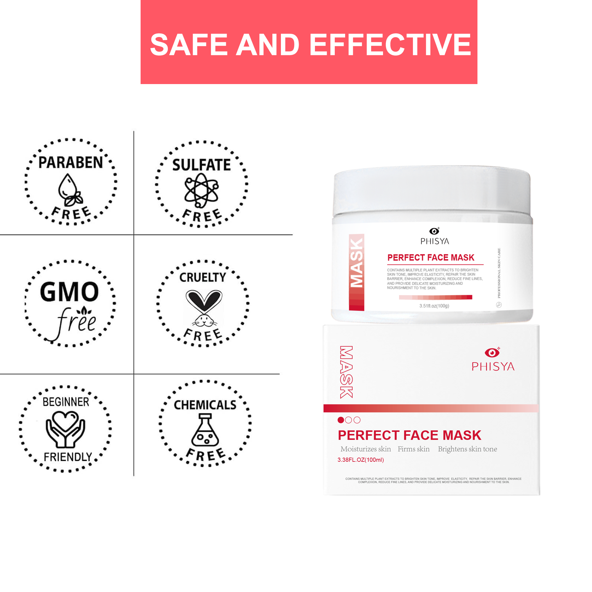 New Arrival Organic No-Side Effects Whitening Anti-Oxidant Facial-Mask