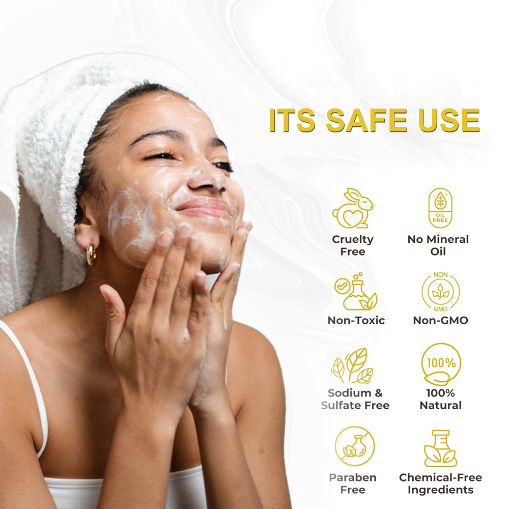 PHISYA Whitening Brightening Facial Cleanser For Acne Skin With Turmeric Vitamins Aloe Vera Gel Amino Acid Foaming Cream