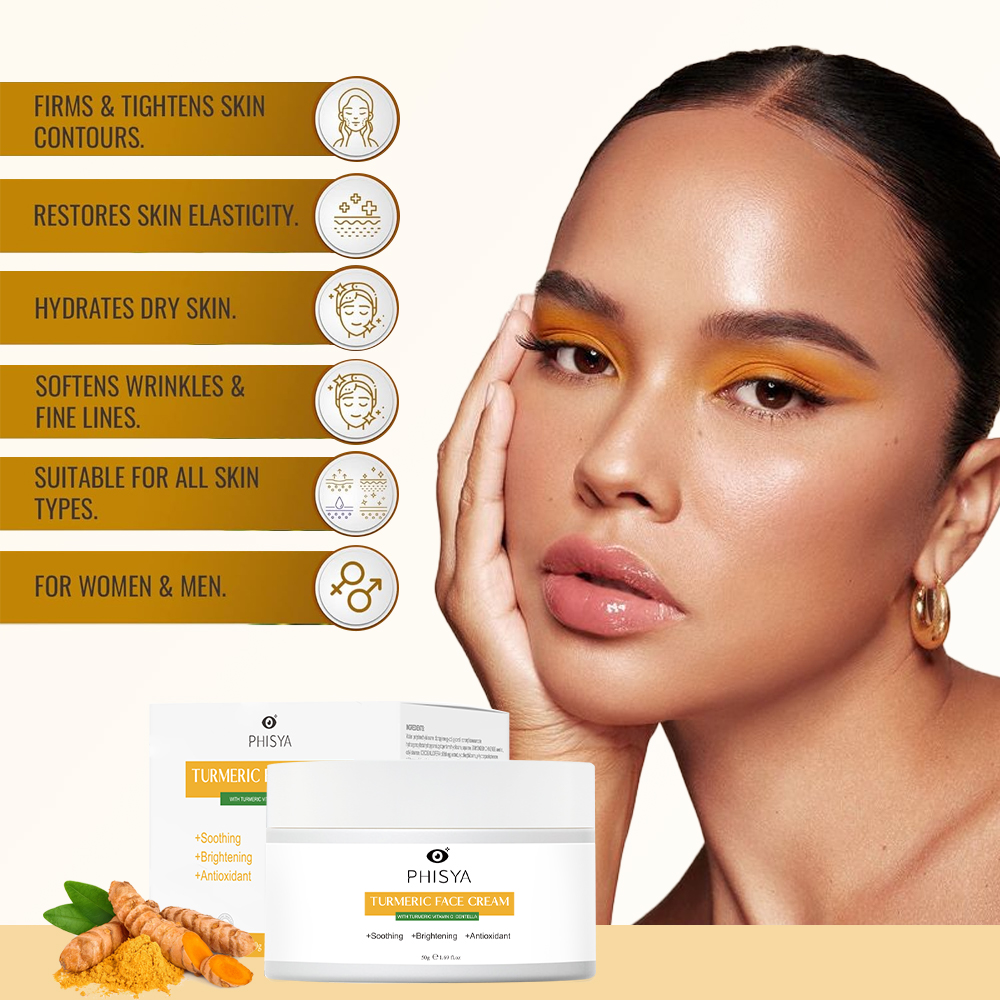 Cosmetics Wholesale Anti-Aging Anti-Acne Moisturizing Vitamin C Turmeric Skin Care Facial Cream