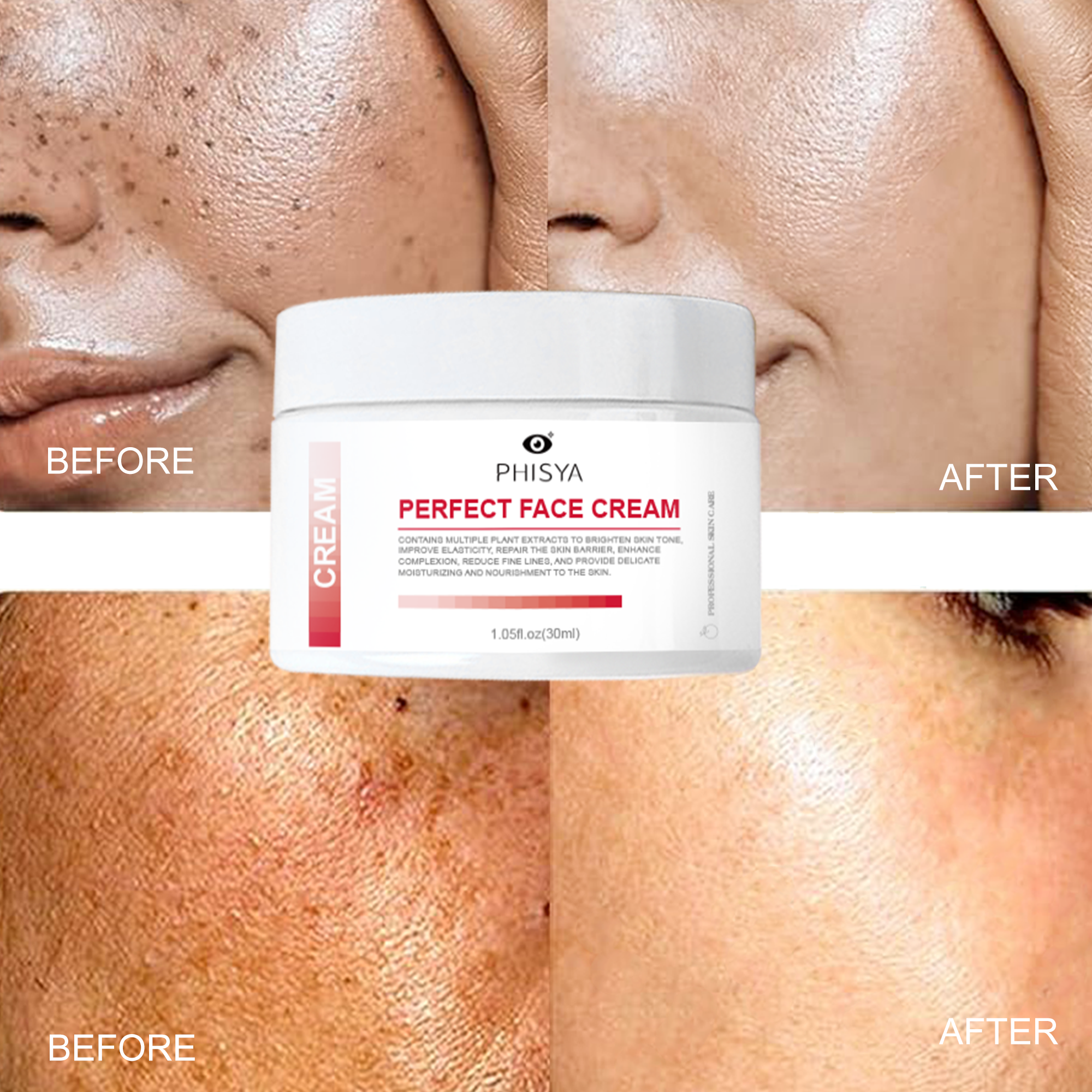 Natural Organic Vegan Carotene Organic Moisturizing Nourishing Face Whitening Cream