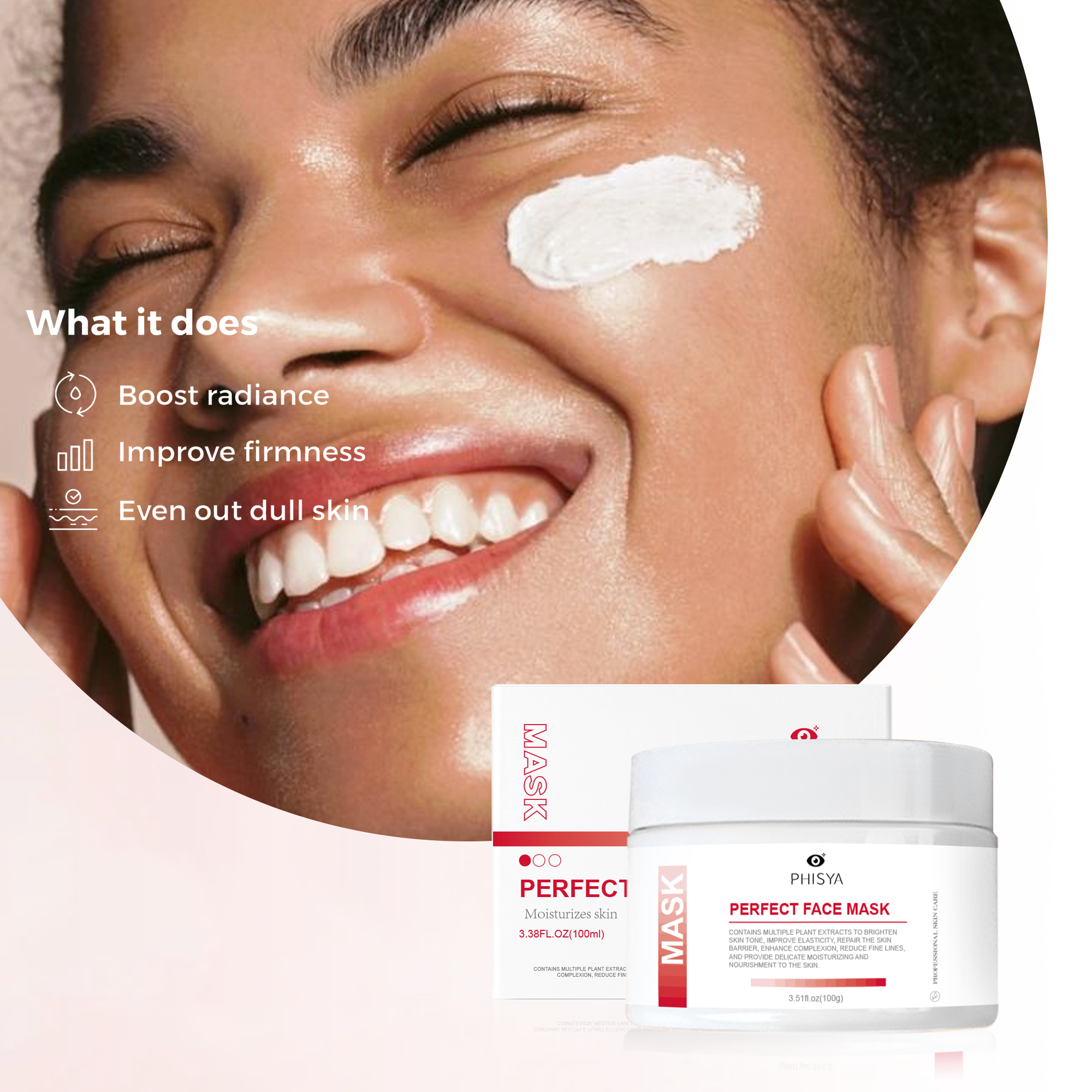 New Arrival Organic No-Side Effects Whitening Anti-Oxidant Facial-Mask