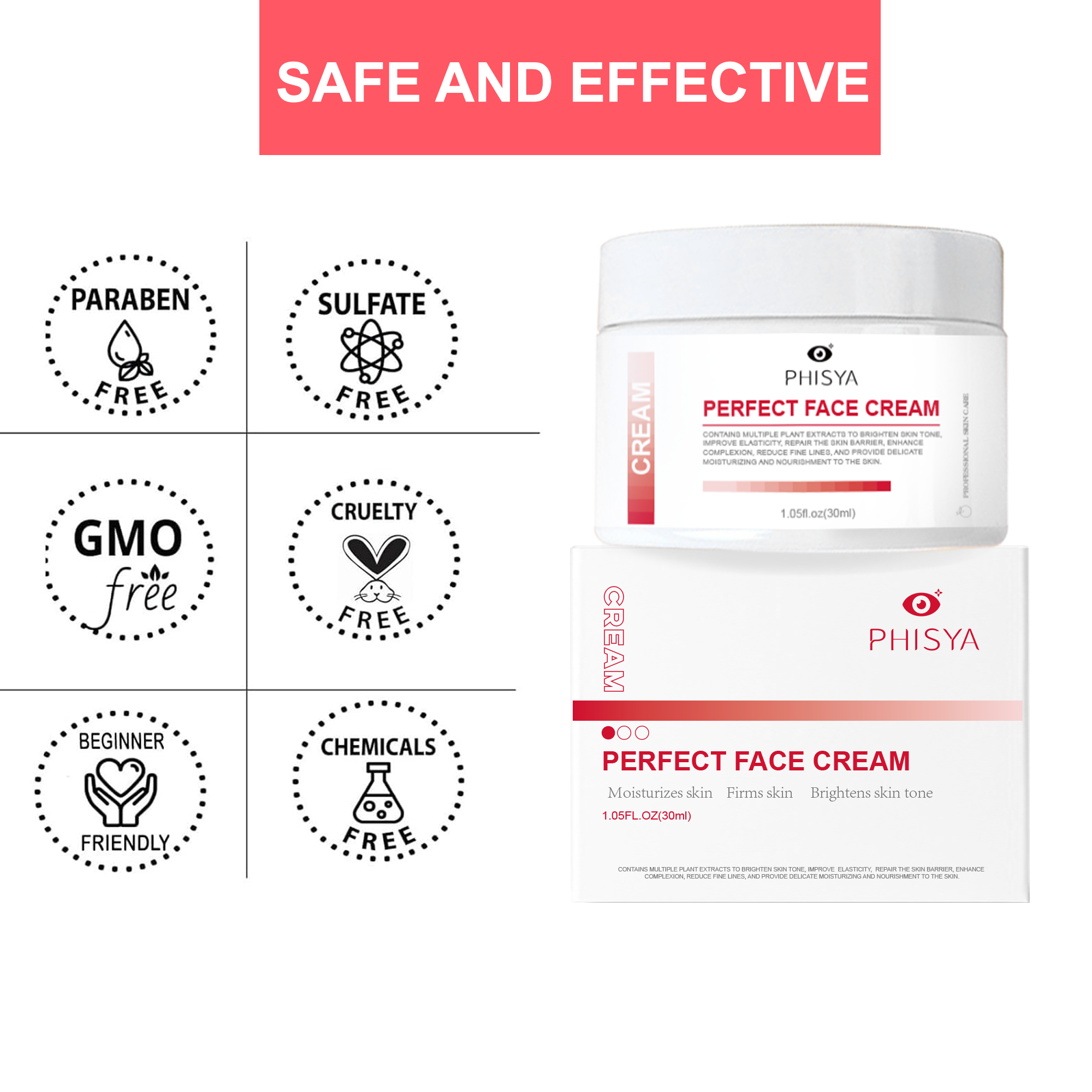 Natural Organic Vegan Carotene Organic Moisturizing Nourishing Face Whitening Cream