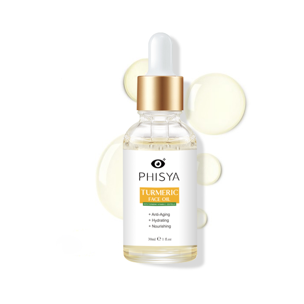PHISYA Organic Turmeric Oil Moisturizing Nourishing Skin Firming Anti Aging Wrinkles Removal Best Seller Face Oil