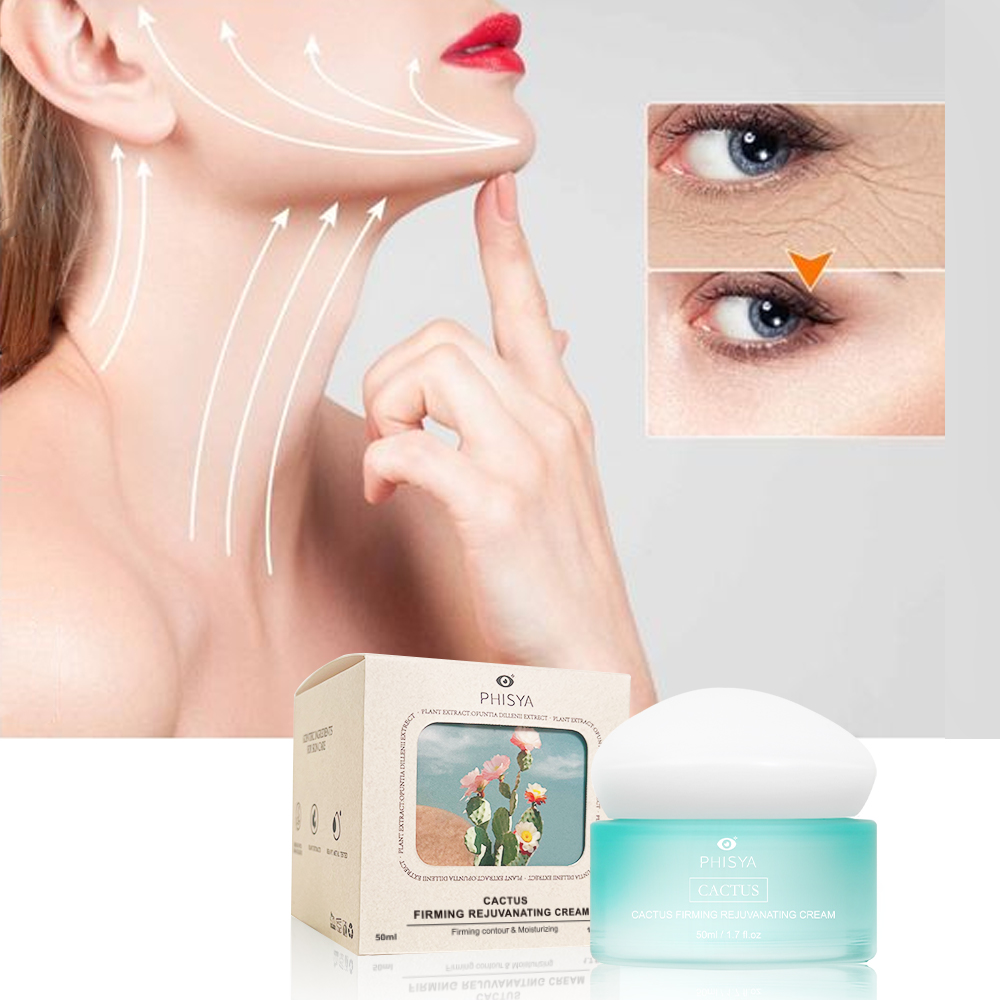 Private Label Natural Organic Moisturizer Face Cream Hydrating Soothing Cactus Anti Acne Water Drop Facial Moisturizing Cream