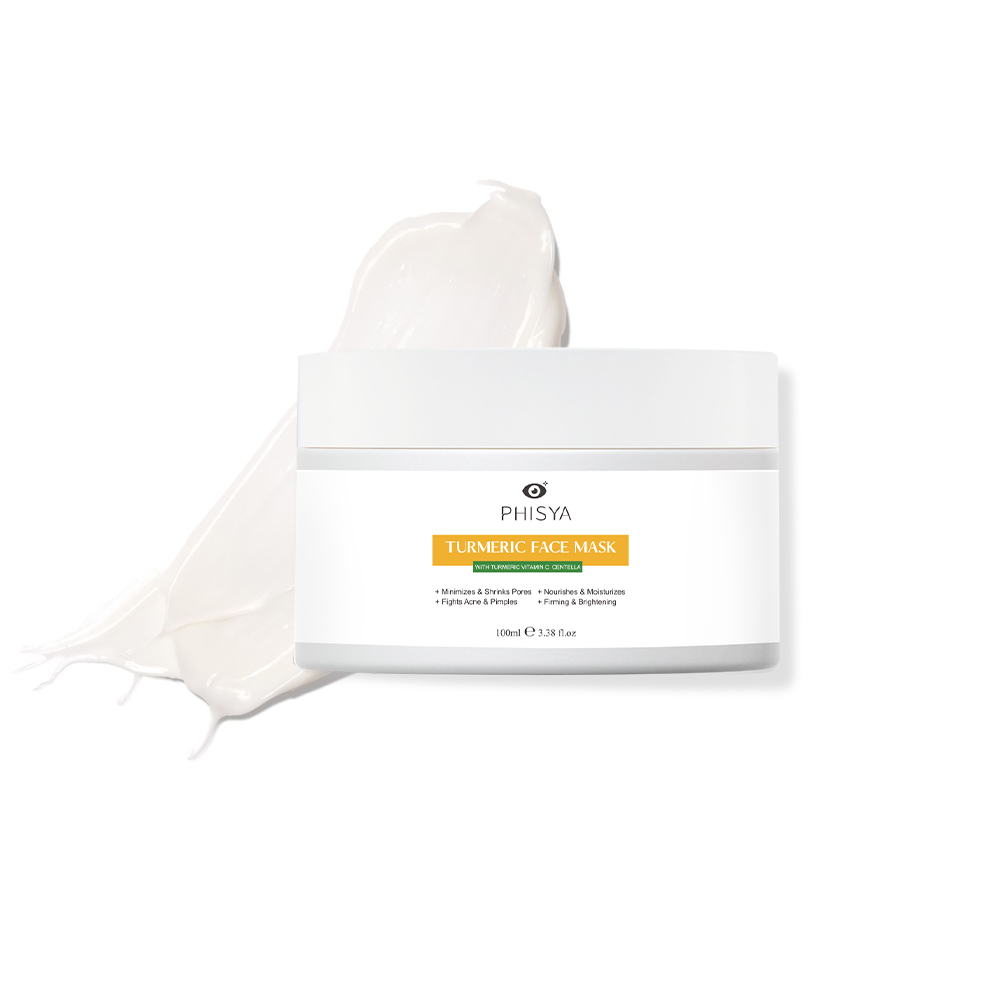 PHISYA Organic Turmeric Mud Facial Mask Moisturizing Nourishing Skin Firming Anti Aging Wrinkles Removal Magic Mask