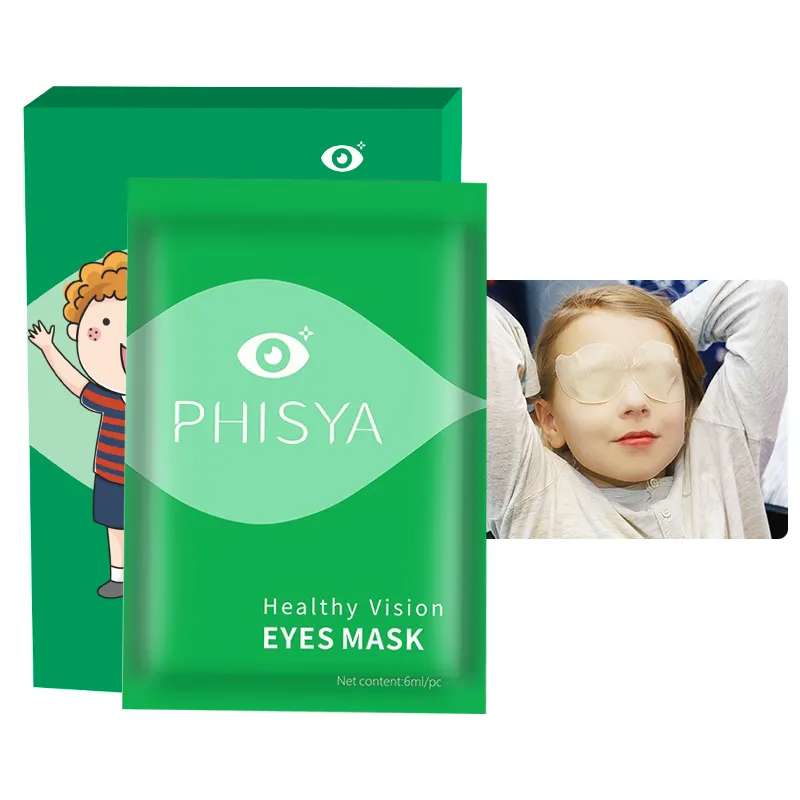 High Quality Kid Eye Mask Disposable Self-Heating Organic Vegan Seaweed Green Tea Alleviates Eyesight Tiredness with Peptides-Guangzhou Jahwa Cosmetics co.,Ltd