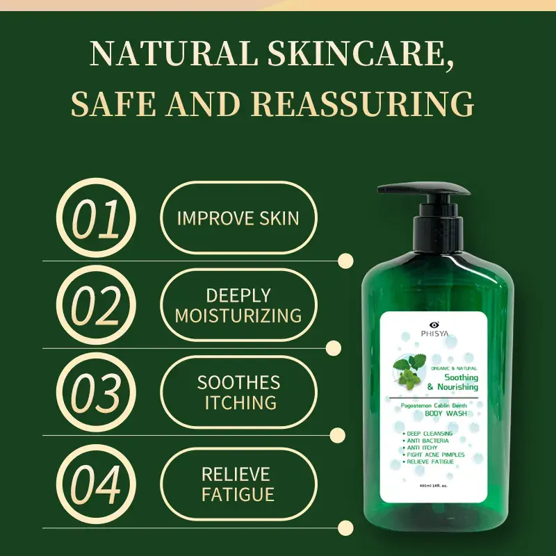 Organic Herbal Body Wash Skincare Anti-acne Anti-inflammation Oil-control body wash