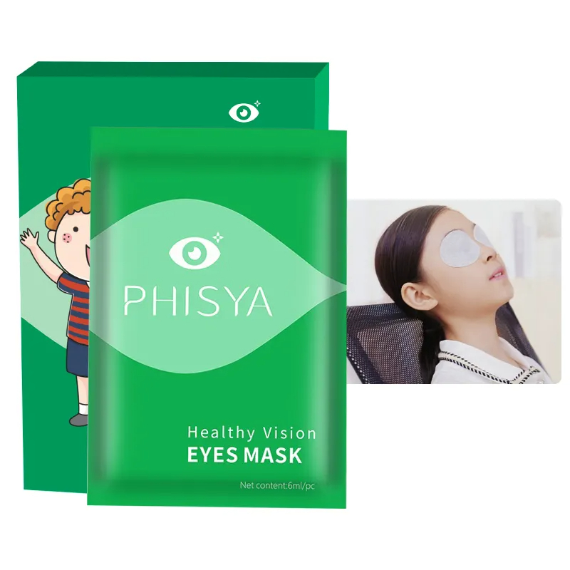 High Quality Kid Eye Mask Disposable Self-Heating Organic Vegan Seaweed Green Tea Alleviates Eyesight Tiredness with Peptides-Guangzhou Jahwa Cosmetics co.,Ltd