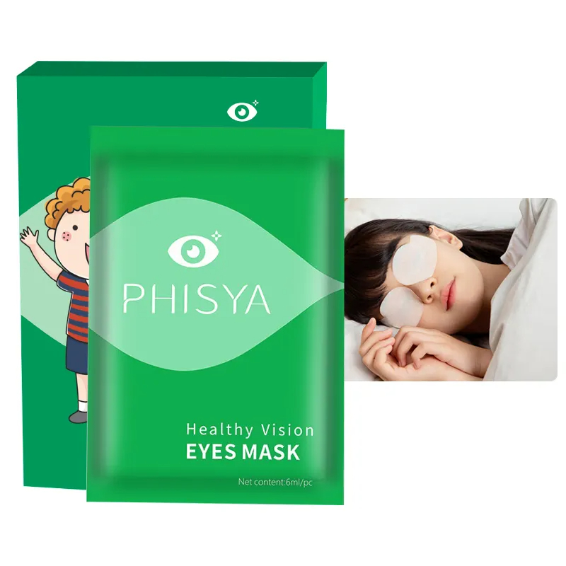 High Quality Kid Eye Mask Disposable Self-Heating Organic Vegan Seaweed Green Tea Alleviates Eyesight Tiredness with Peptides-Guangzhou Jahwa Cosmetics co.,Ltd