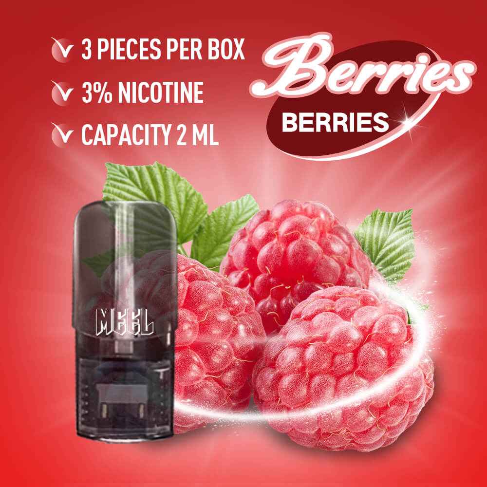 【買5盒贈主機】MEEL一代煙彈 黑色半透霧化倉 一盒3入