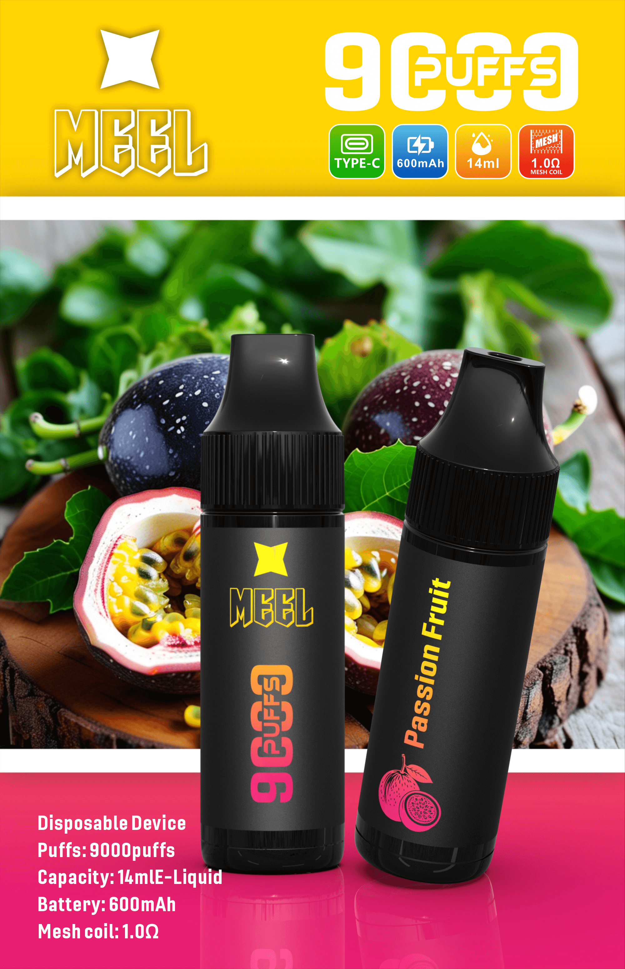 MEEL拋棄式 9000口 可充電 Marbo一次性霧化棒