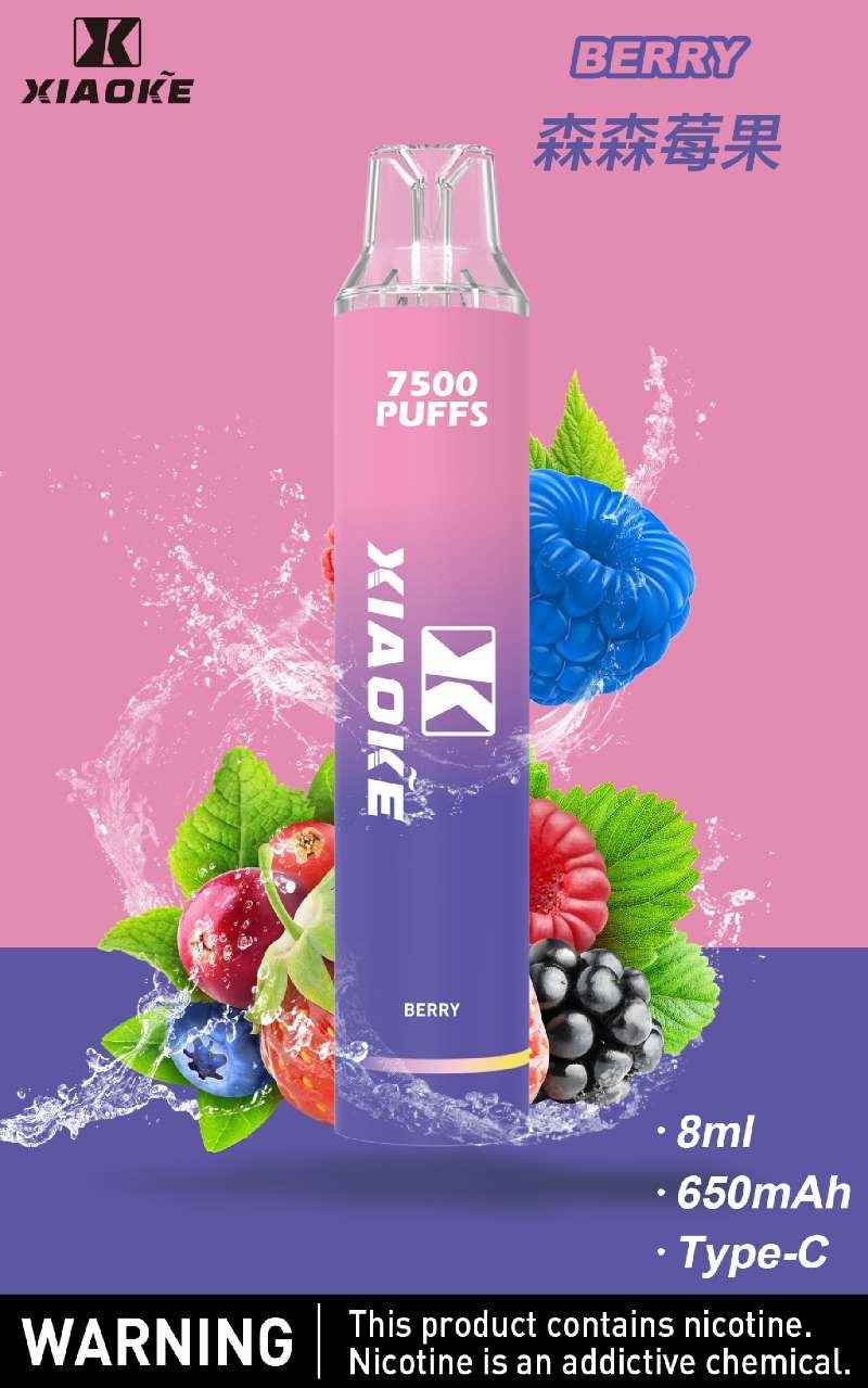 XIAOKE梟客拋棄式 7500口 一次性電子霧化棒