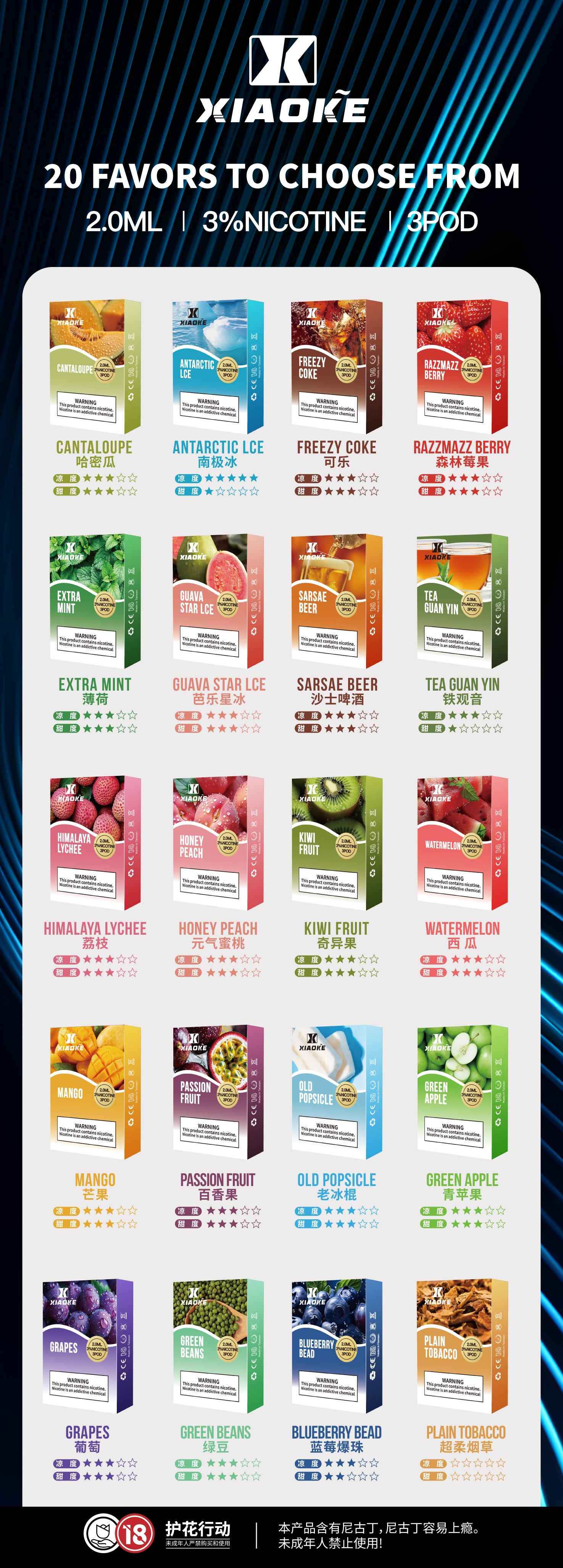 XIAOKE梟客煙彈 一代通用 3入組