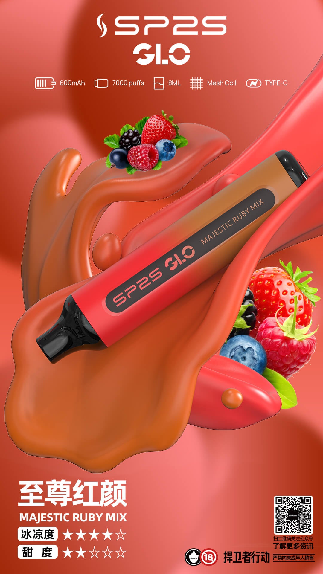 SP2S拋棄式 7000口 思博瑞一次性霧化棒 可充電