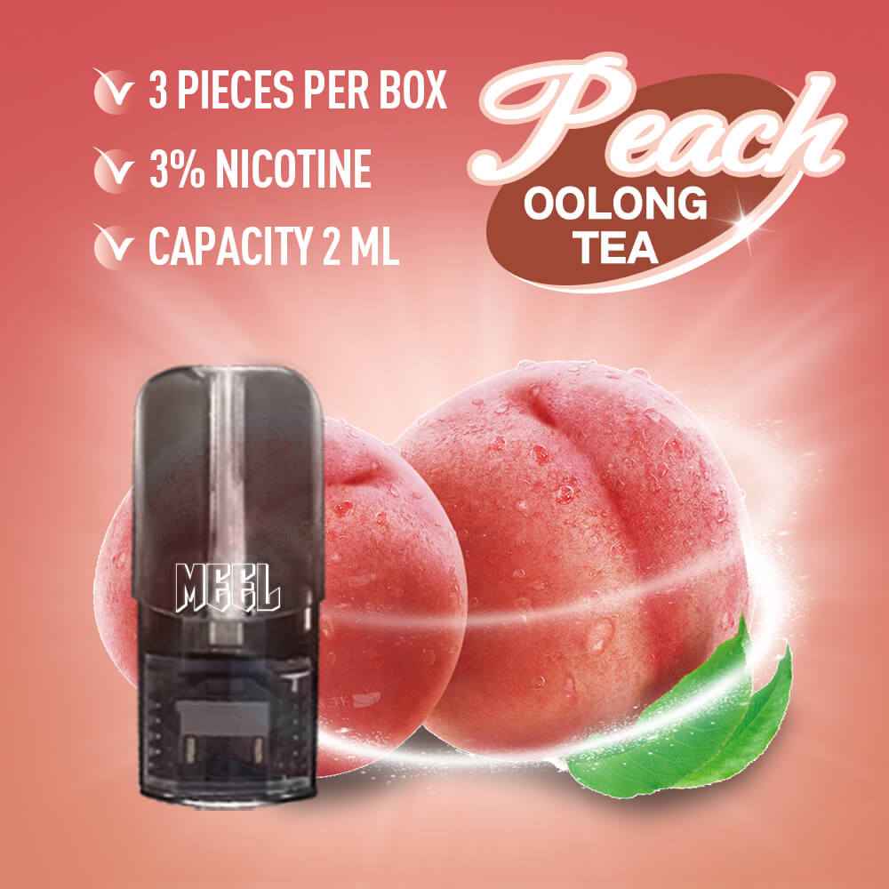 【買5盒贈主機】MEEL一代煙彈 黑色半透霧化倉 一盒3入