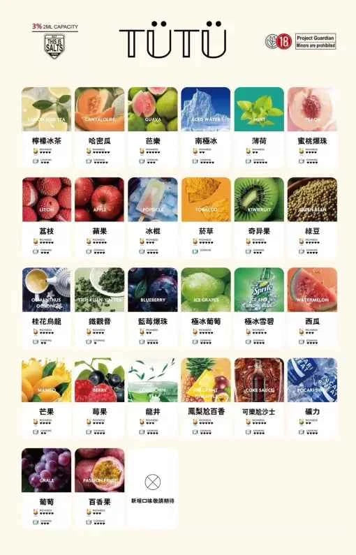 TUTU一代煙彈 3入組