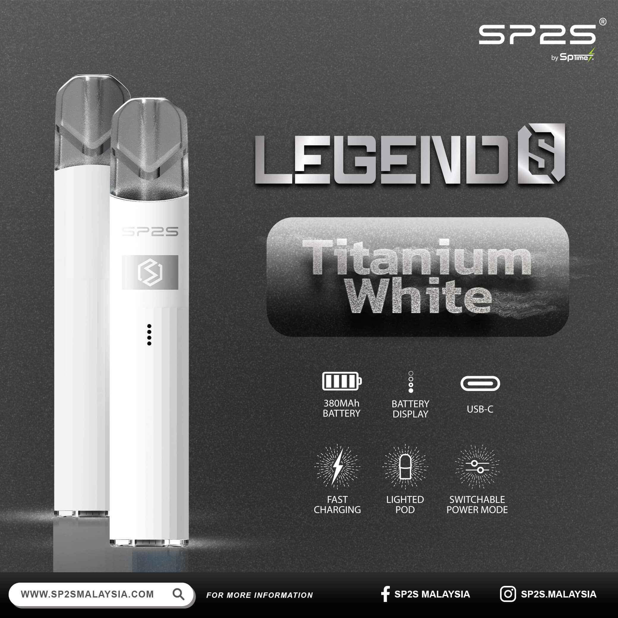 SP2S新款傳奇主機 一代通用  電鍍鈦色電子菸桿