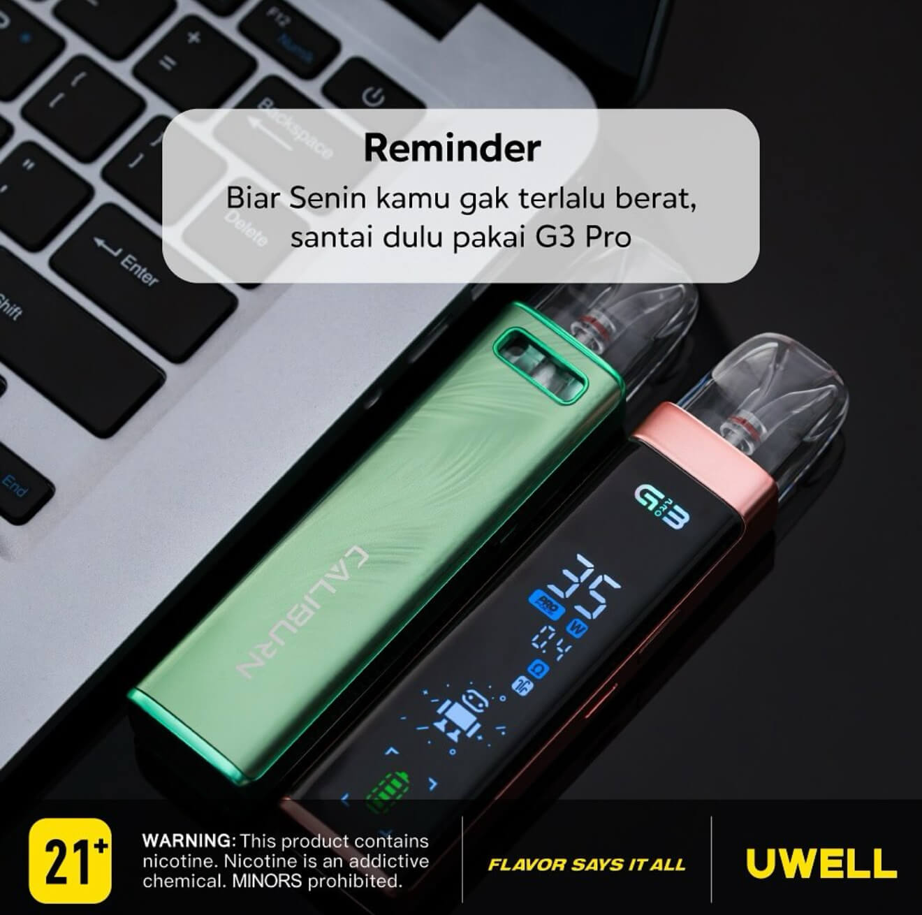 UWELL Caliburn G3 Pro 咖哩棒 套裝