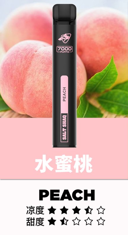 鯊克拋棄式7000口 Salt Shaq一次性霧化棒