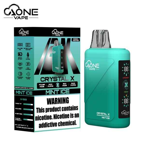 AONE VAPE CRYSTAL X 水晶2代拋棄式 12000口