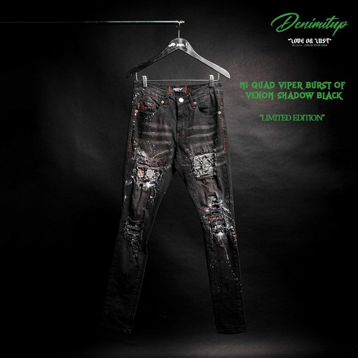 M1 quad viper - Burst of venom shadow black - Celana Jeans