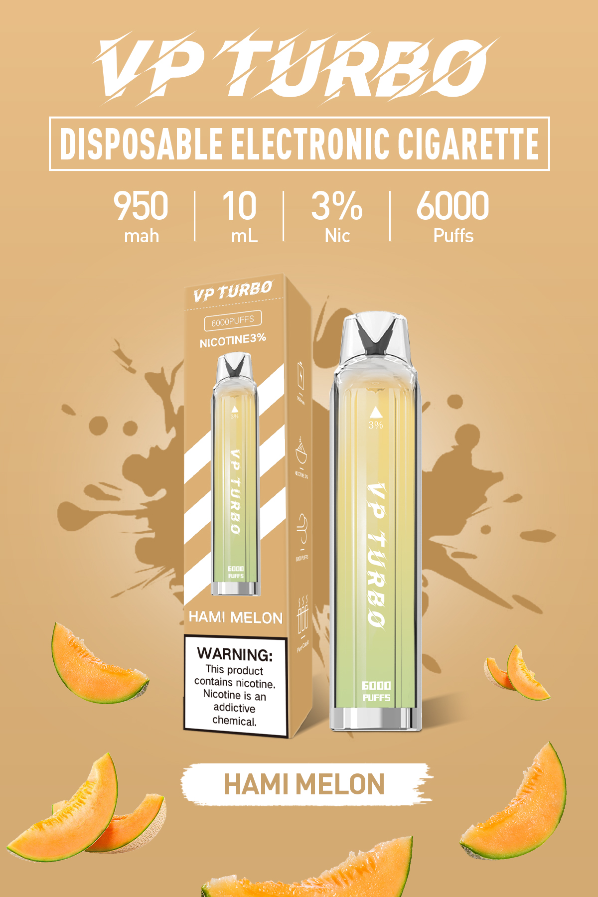 新品預售 VP TURBO一次性6000口 不可充電