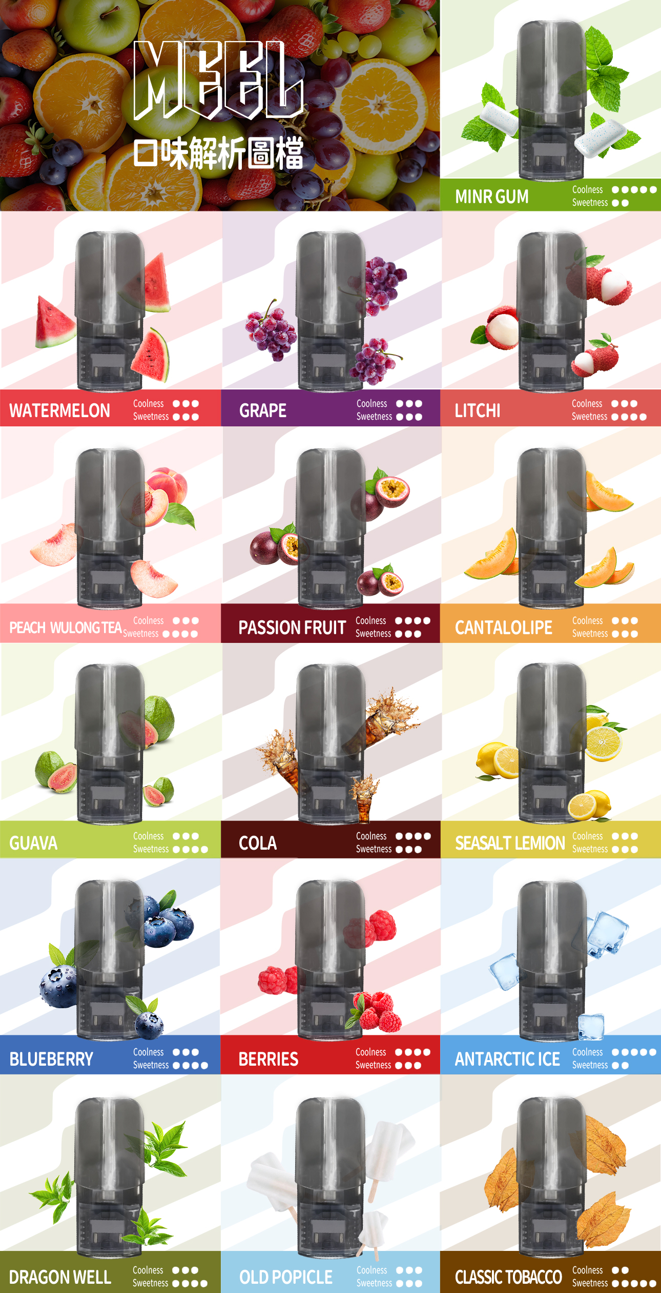 MEEL煙彈—完美兼容sp2s/ilia等一代主機，meel一代煙彈，你的全新選擇 